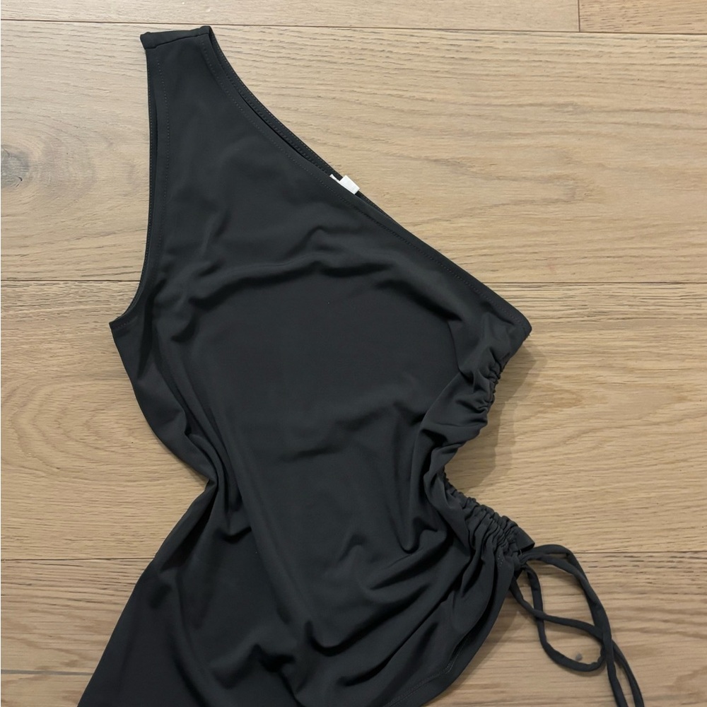 Garage Black One-Shoulder Top - Picture 1 of 3